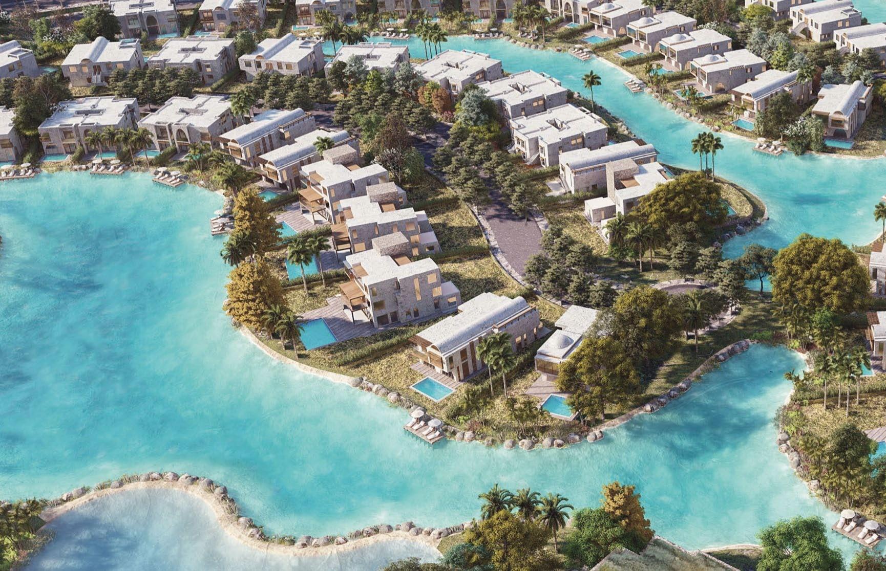 Lagoons and villas at Modon Ras El Hekma